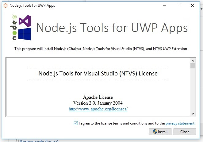 nodejs-uwp-tools