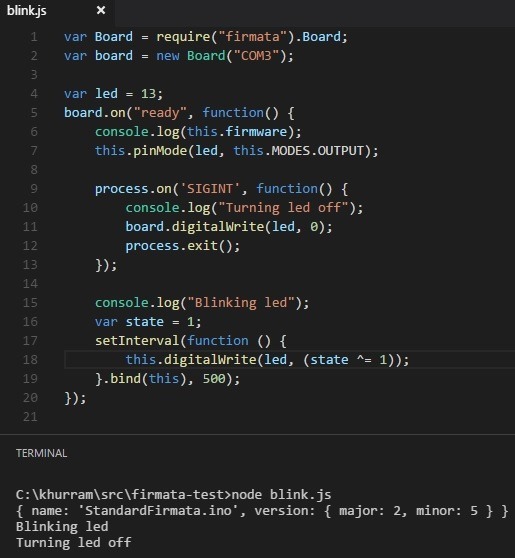 firmata-nodejs